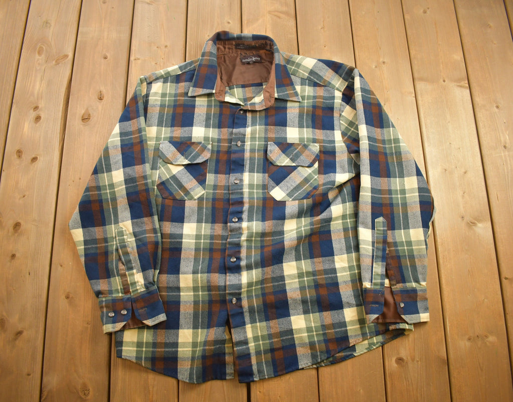 Vintage 1990s Northwest Territory Plaid Flannel Button Up Shirt