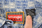 Vintage 1990s Wrangler Hero Silk Western Button Up Shirt Men's M
