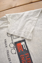 Vintage 1990s Fleet Engineers Truck Trailer Products Single Stitch Graphic T Shirt Made In USA