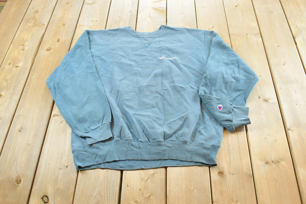 Vintage 1990s Champion Spellout Crewneck Sweatshirt Men's S