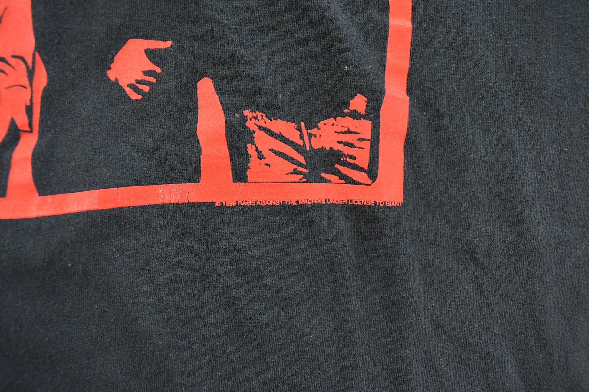 Vintage 1999 Rage Against The Machine Graphic Band T-Shirt Men's XL