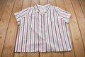 Vintage 1980s 5 Seasons Vertical Striped Button Up Shirt