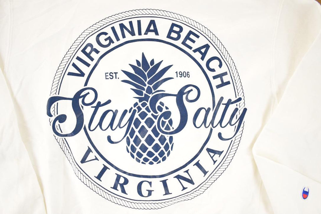 Vintage Y2K Virginia Beach Champion Reverse Weave Crewneck Sweatshirt Men's M