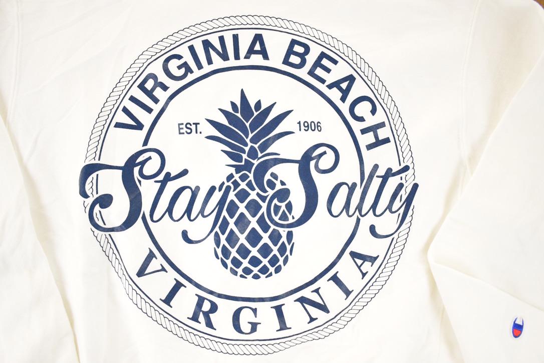 Vintage Y2K Virginia Beach Champion Reverse Weave Crewneck Sweatshirt Men's M