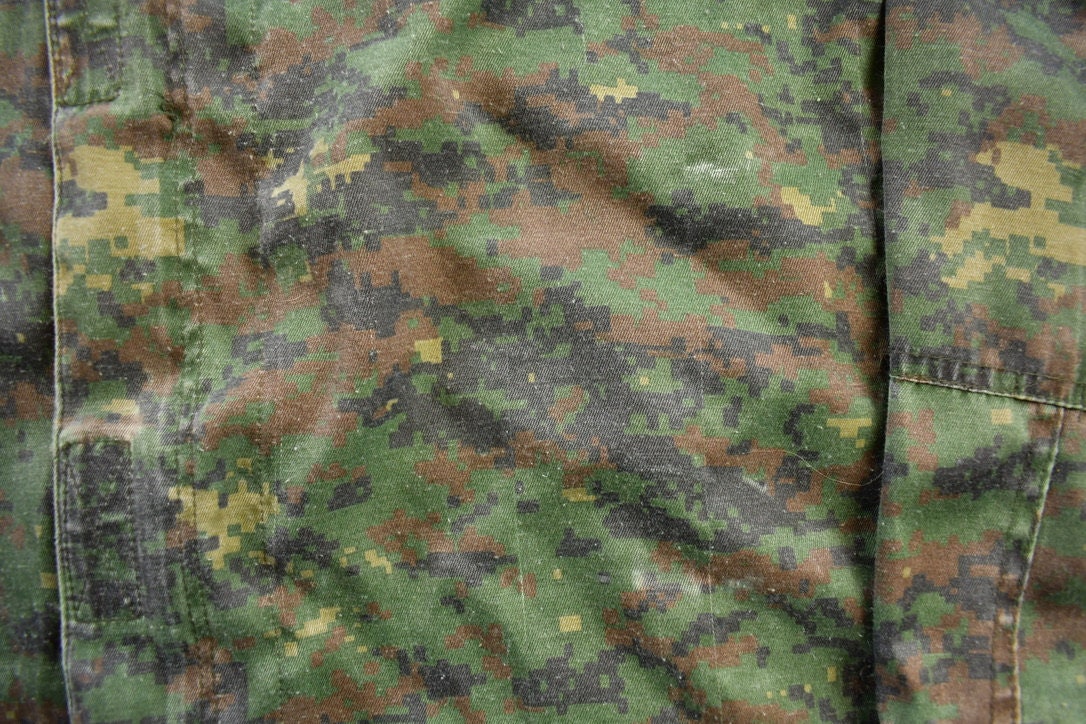 Vintage 1980s Digital Camo Light Jacket
