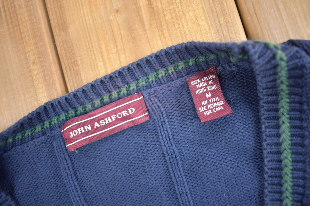Vintage 1990s John Ashford Knit Cardigan Sweater