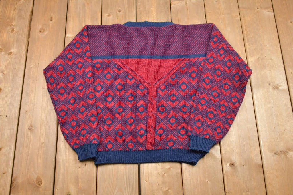 Vintage Knitted Transatlantic Flight Sweater