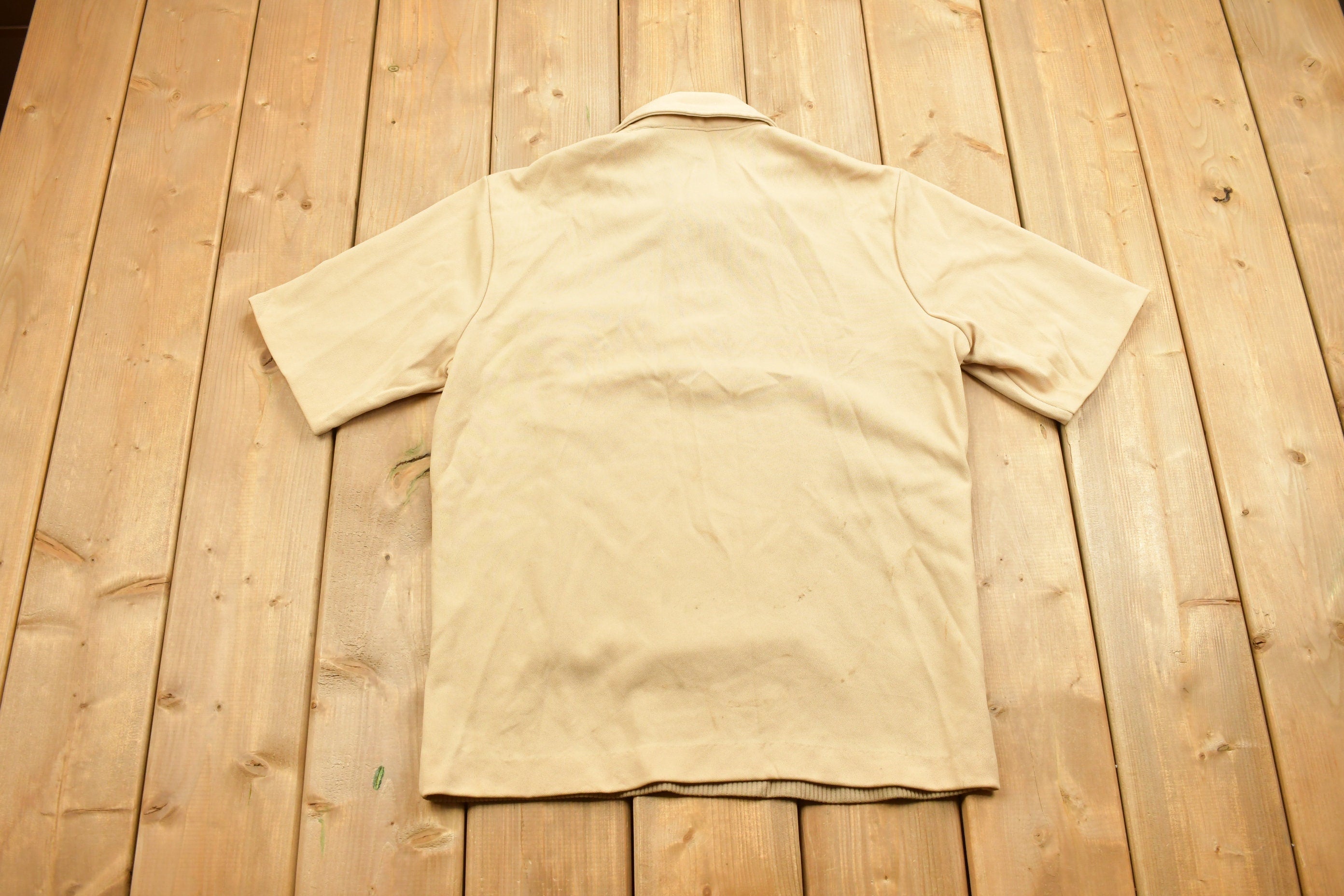 Vintage 1970s Style Quarter Button Shirt