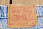 Vintage 1990s Levi's 550 Red Tab Denim Jeans Size 32 x 32