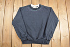 Vintage 1990s Bedazzled Double Collar Crewneck Sweatshirt