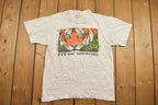 Vintage 1990s Eye On Survival Tiger Graphic T-Shirt