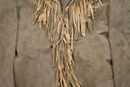 Vintage 1990s Wilsons Leather Maxima Leather Fringe Jacket