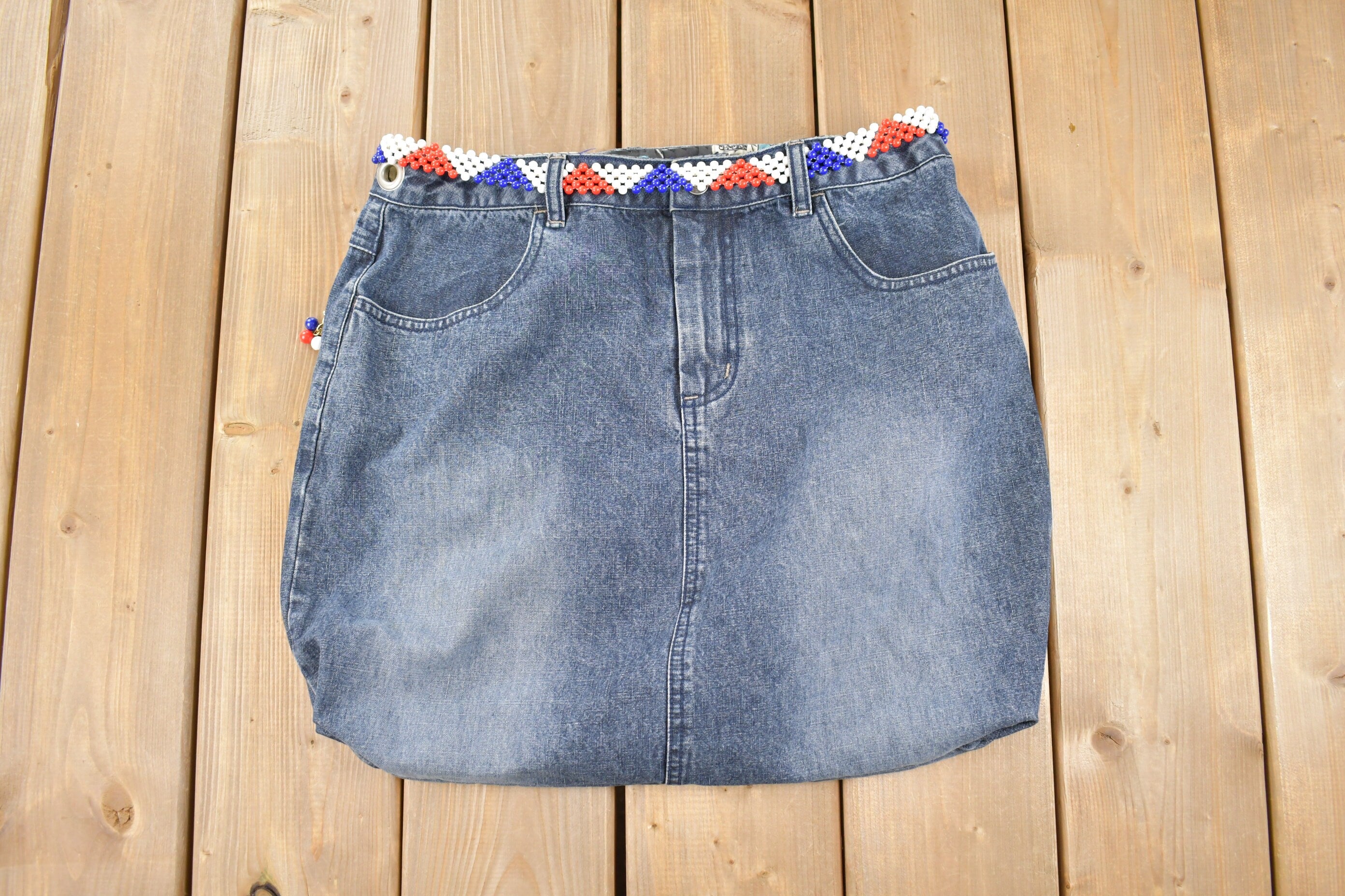 Vintage 1990s Custom Denim Elvis Presley Bag /