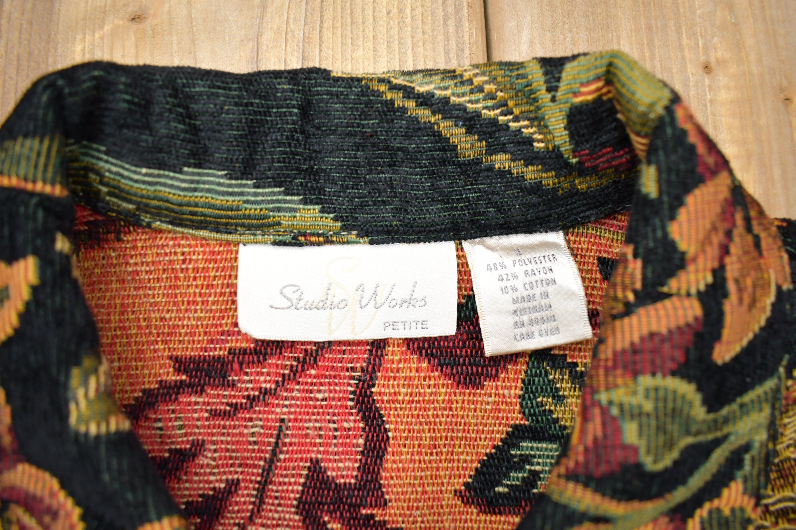 Vintage 1980s Studio Works Button Up Shirt