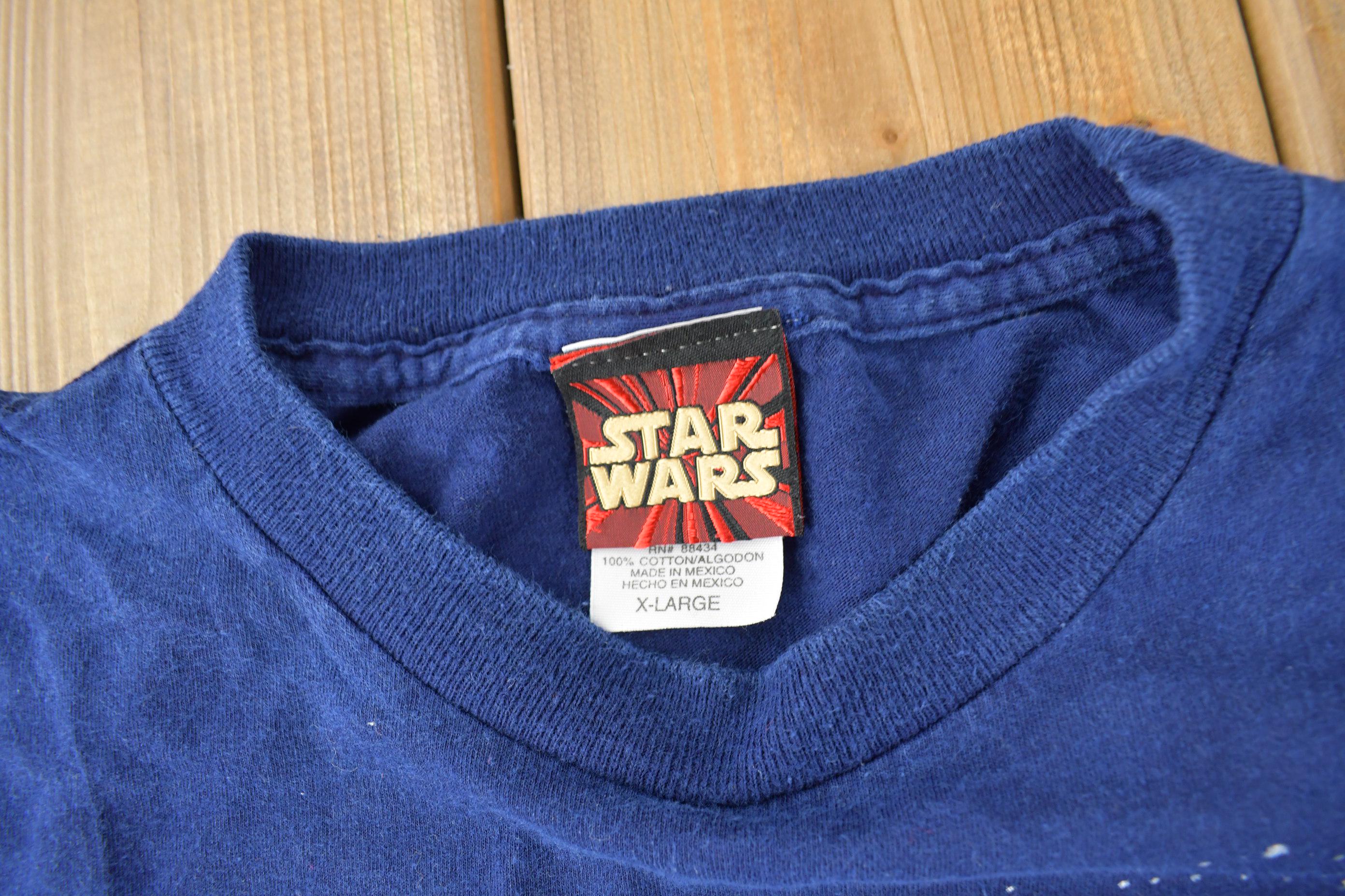 Vintage 1999 Star Wars Episode 1 All Over Print Tie Dye Promo T-Shirt