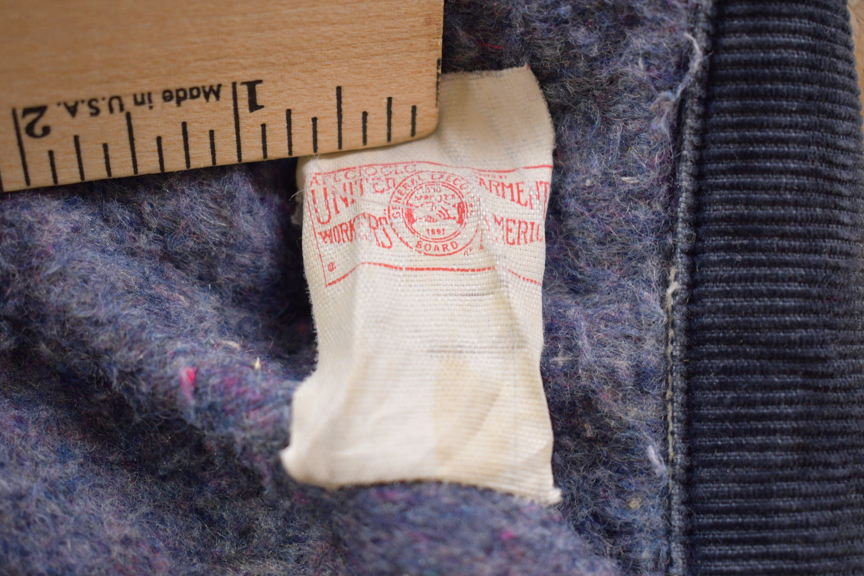 Vintage 1990s Big Mac Made In USA Collared Denim Chore Coat