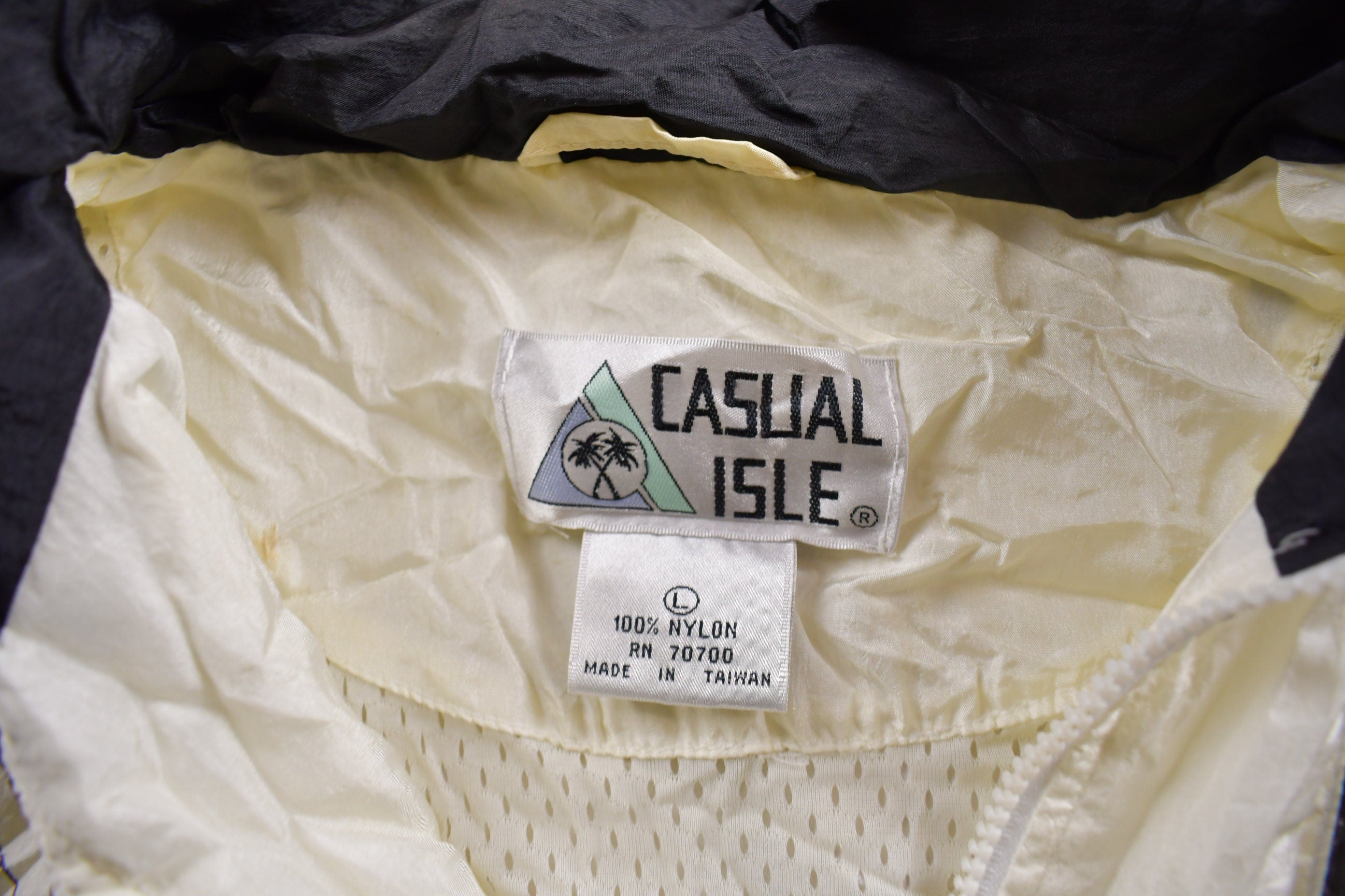 Vintage 1990s Casual Isle Abstract Windbreaker Jacket