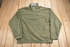 Vintage 1990s Nautica Competition Quarter Zip Fleece Sweater
