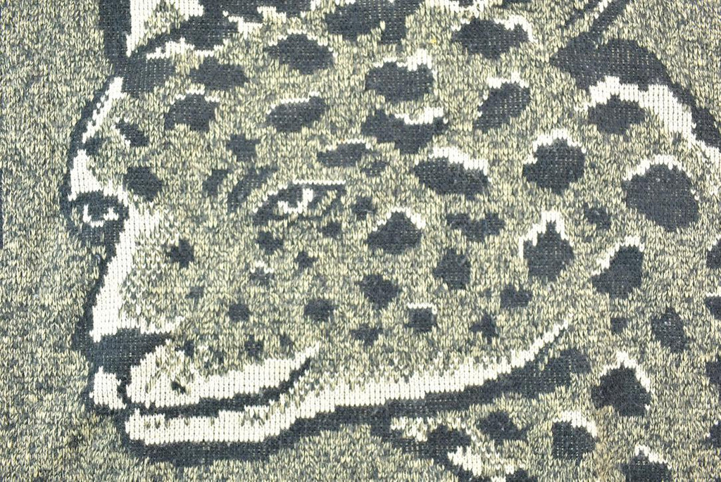 Vintage 1990s Seafarer Leopard Print Knit Crewneck Sweater
