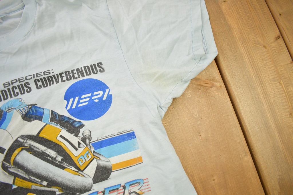 Vintage 1980s Road Racer Speed Bike Graphic T Shirt