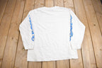 Vintage 1999 Flaming Chopper Long Sleeve Graphic T-Shirt