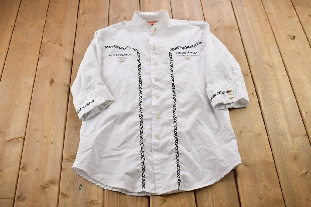 Vintage 1990s Rodeo Rider Button Up Shirt
