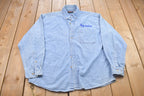 Vintage 1990s Halo Casuals Denim Button Up Shirt