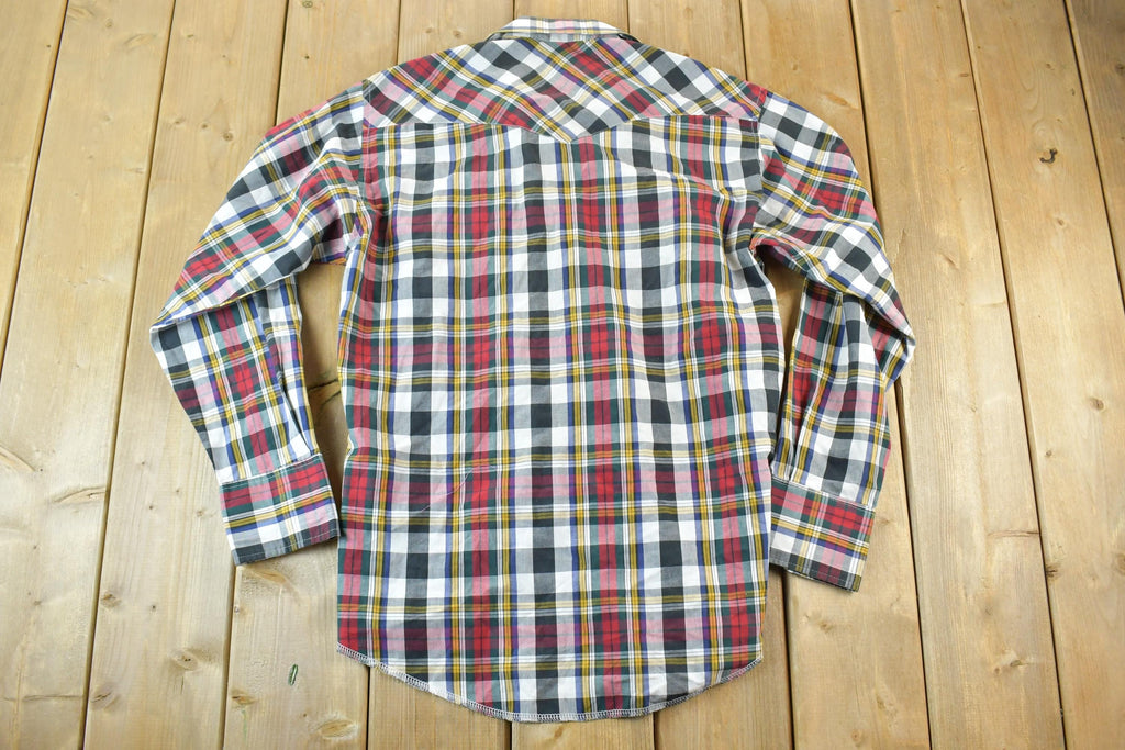 Vintage 1980s Wrangler Cowboy Cut Button Up Shirt