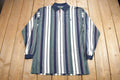 Vintage 1990s Knights Of Round Table Striped Quarter Button Shirt