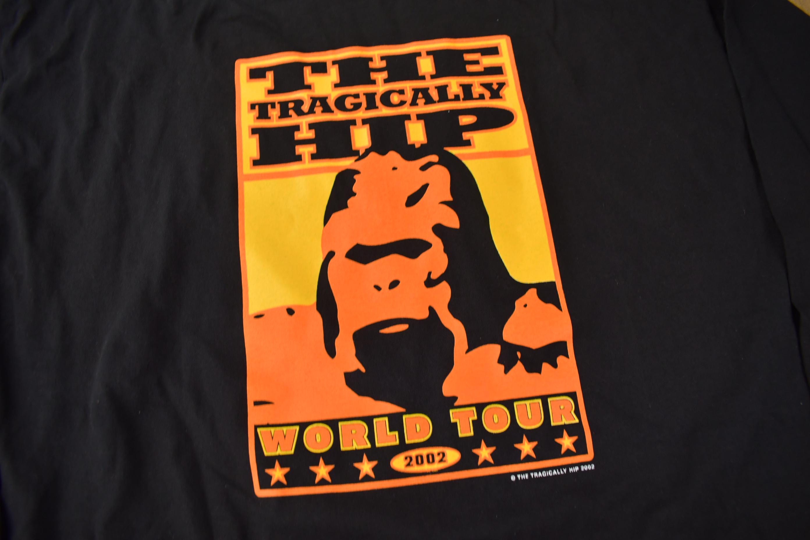 Vintage 2002 Deadstock The Tragically Hip World Tour Long Sleeve Band Tee Size 2XL