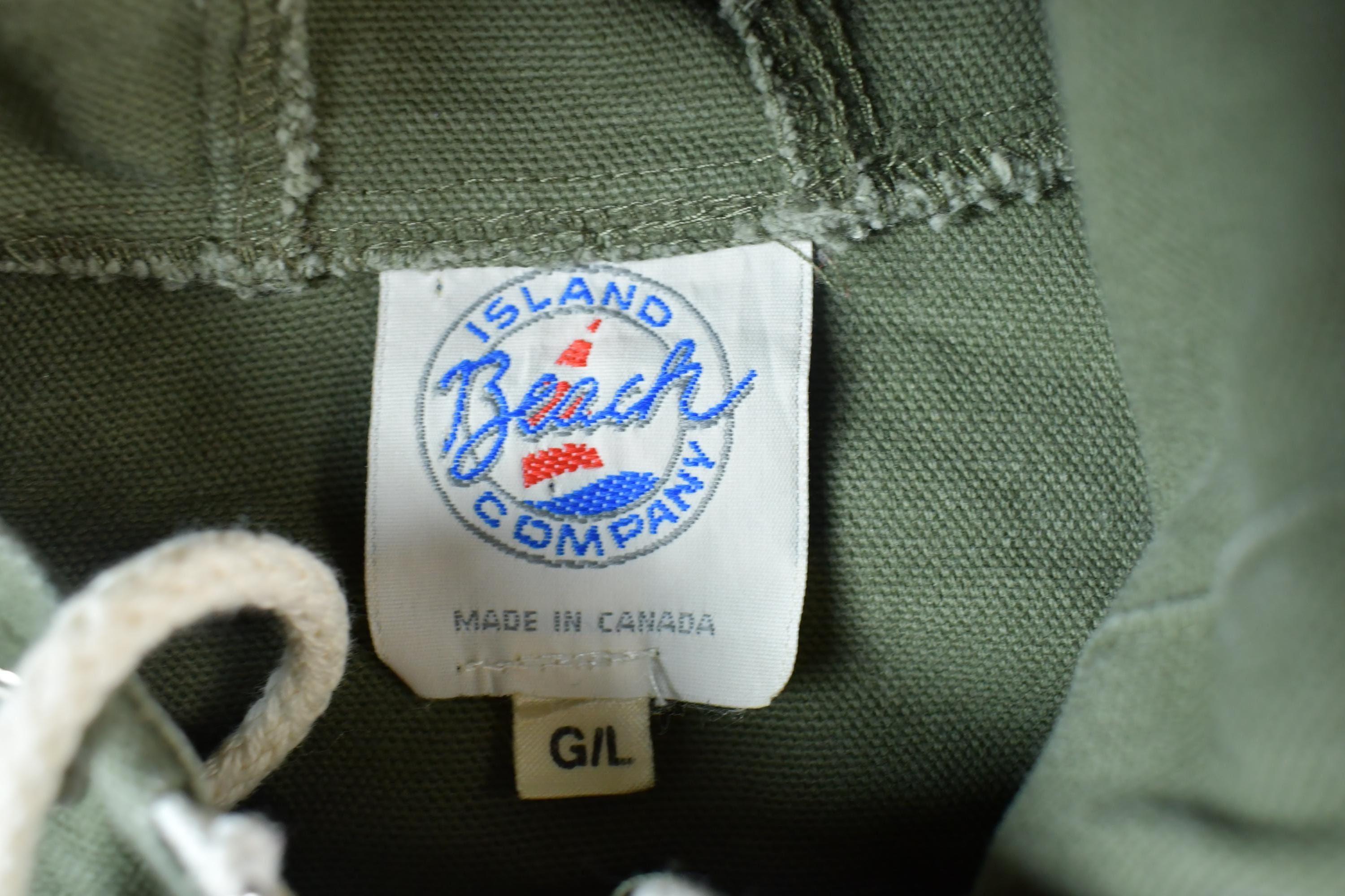 Vintage 1990s Beach Island Company Light Canvas Spring Jacket