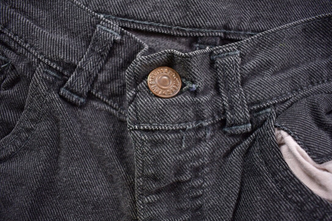 Vintage 1990s Big E Levi's Black Tab Jeans Size 26 x 26