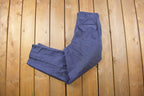 Vintage 1980s 100% Wool Navy Blue Trousers Size 30 x 30