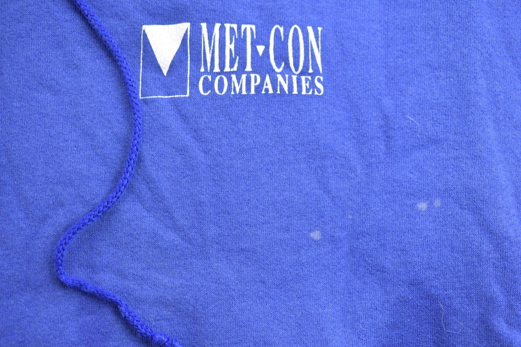 Vintage 1990s Lee Met Con Companies Graphic Heavyweight Hoodie