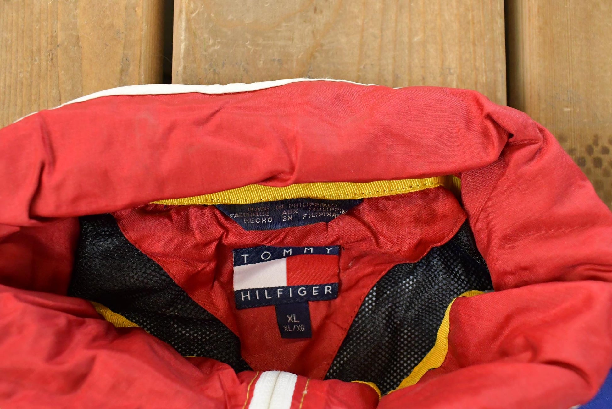 Vintage 1990s Tommy Hilfiger Anorak Windbreaker Jacket Youth XL