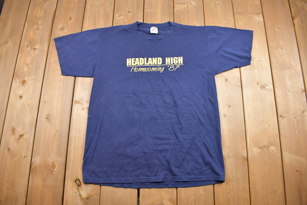Vintage 1987 Headland High Homecoming Graphic T Shirt