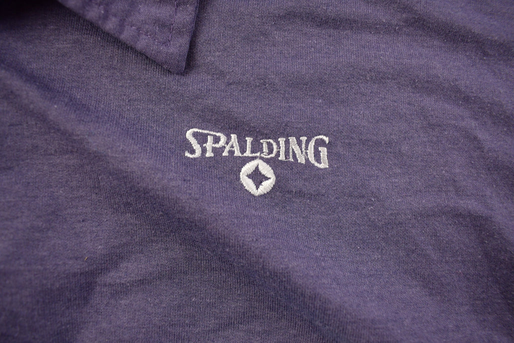 Vintage 1990s Spalding Logo Collard T-Shirt