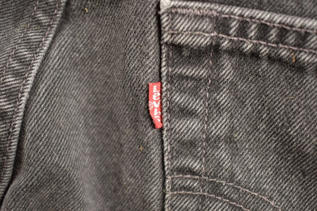 Vintage 1980s Levi's 505 Black Tab Jeans Size 28 x 28.5