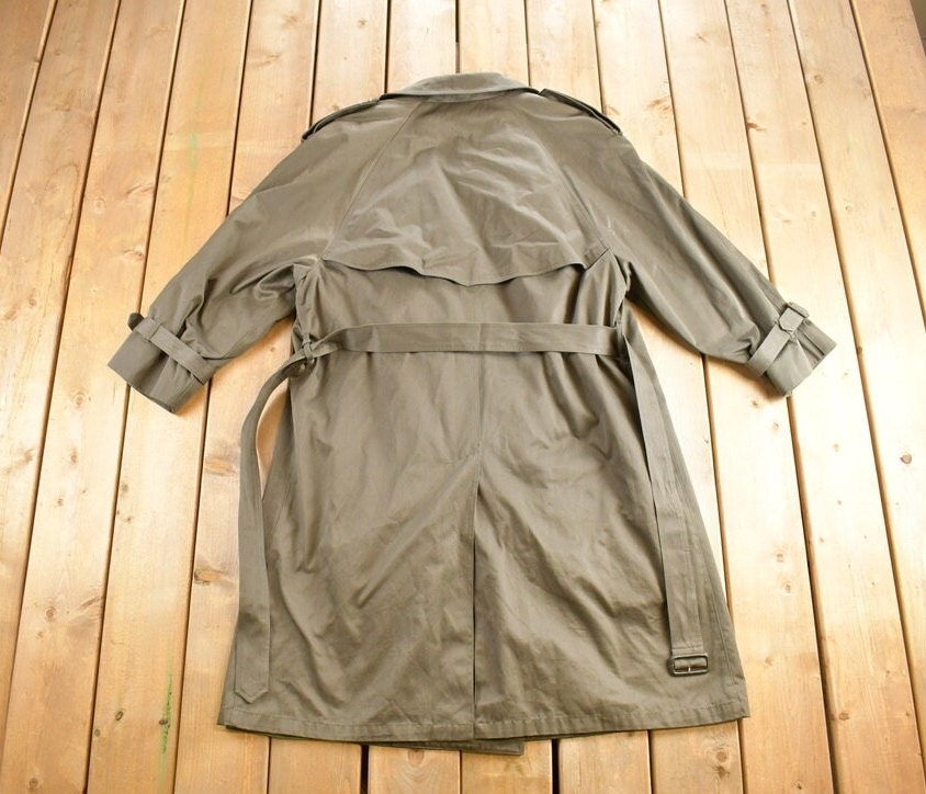 Vintage 1980's London Fog Grey Trench Coat