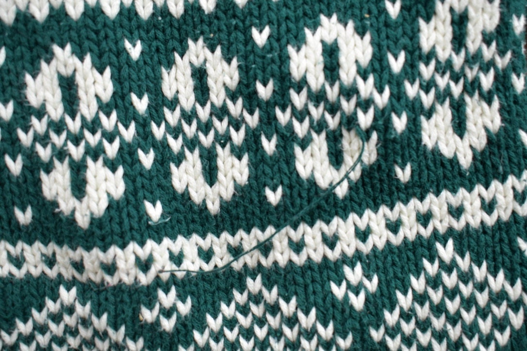 Vintage 1990s Gap Knitted Abstract Cardigan Sweater