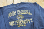 Vintage 1990s John Carroll University Alumni Crewneck Sweatshirt Mens Size XL / 90s Collegiate Sweater / Streetwear / NCAA School