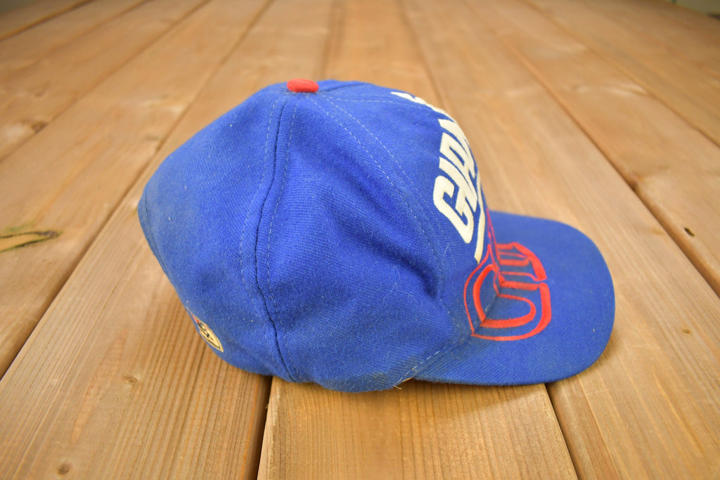 Vintage 1990s New York Giants NFL Big Logo Snap Back Hat