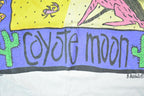 Vintage 1990s Coyote Moon Cartoon Wolf Souvenir T-Shirt Mens M
