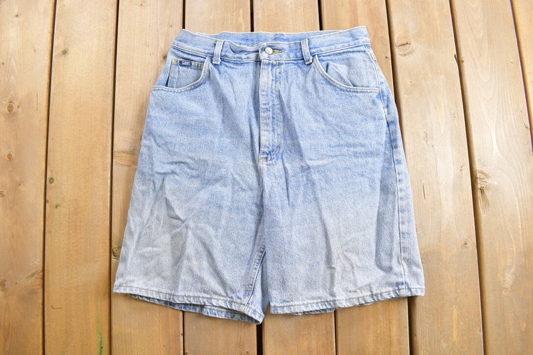 Vintage 1990s Lee Light Wash Jean Shorts 31 x 8