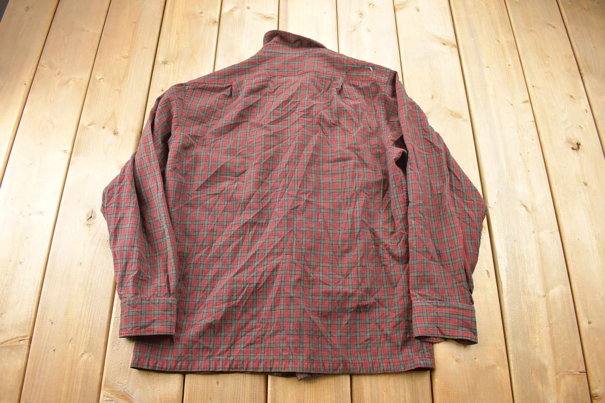 Vintage 1970s Sir Pendleton Plaid Button Up Board Shirt