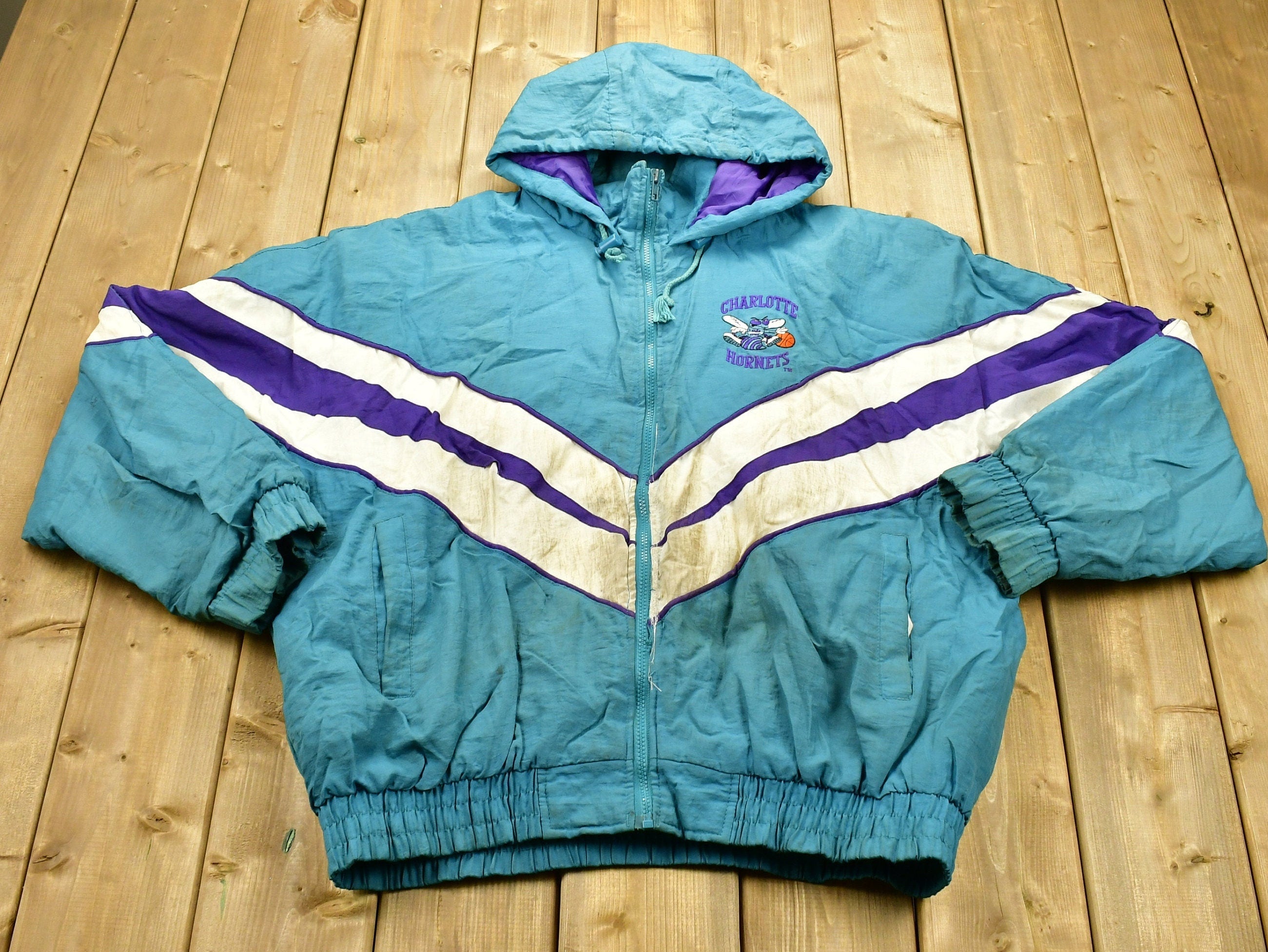 Vintage 1990s Charlotte Hornets NBA Puffer Jacket
