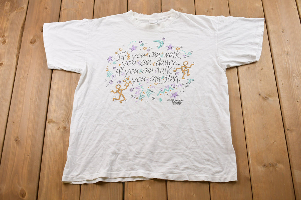 Vintage 1994 Old African Saying T-Shirt