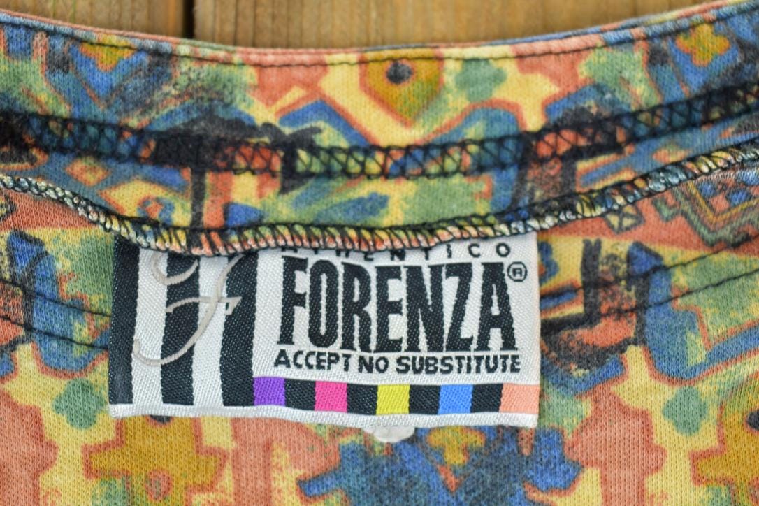 Vintage 1990s Forenza Coogi Style Print Single Stitch T-Shirt