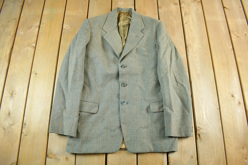 Vintage 1980s Irsih Tweed Wool Blazer Jacket Men's Medium