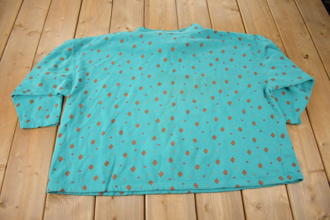 Vintage 1990s Venezia All Over Print Women's Sweatshirt